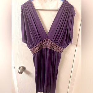 Grecian Dress with Gold Detail